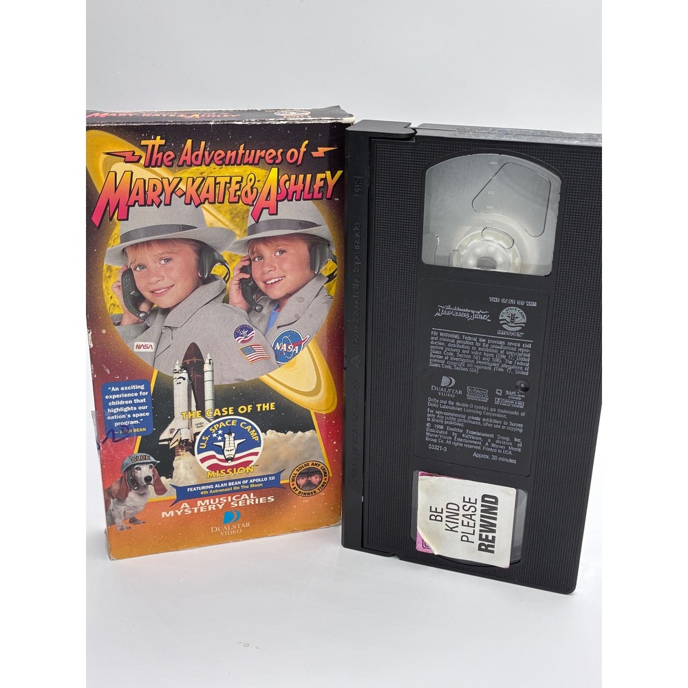 Mary Kate and Ashley The Case of the Space Camp Mission VHS Movie 1996